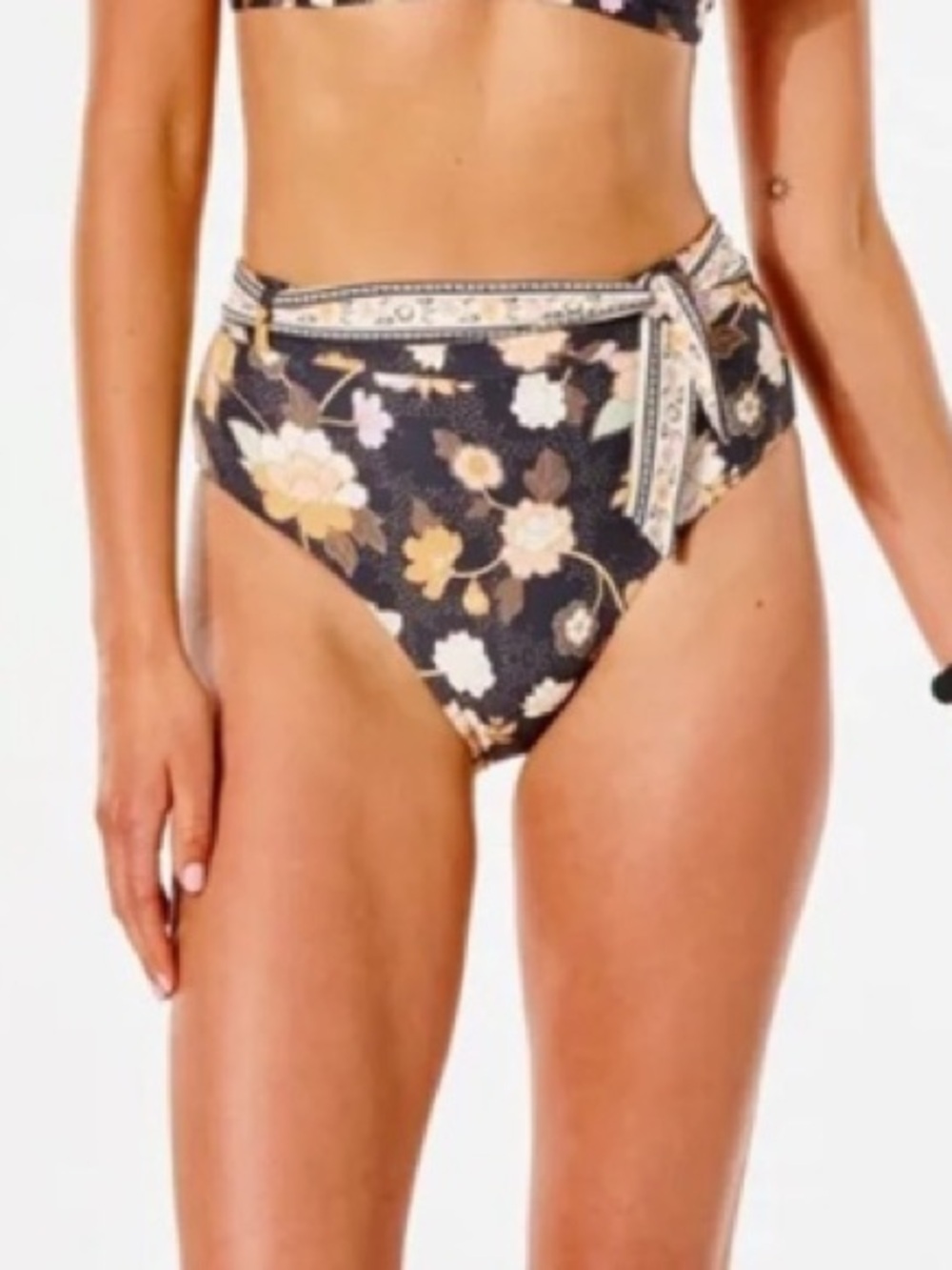 Rip curl surf gypsy floral high rise cheeky bottom L